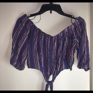 Super cropped off the shoulder top worn once